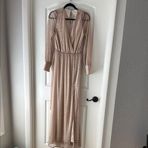 Elegant Baltic Born Beige Long Sleeve Dress